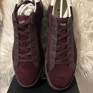 Coach Men's Burgundy Sneakers